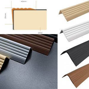 Bullnose Self Adhesive Stair Nosing 40mm x 25mm Rubber Angle Step Edge