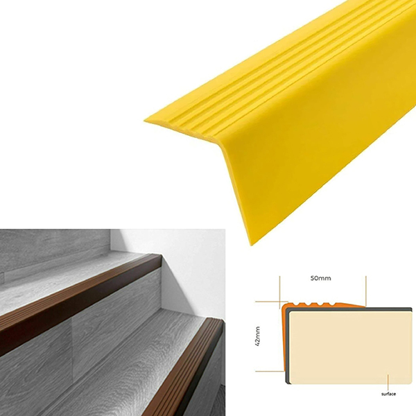 Bullnose Stair Nosing 50mm x 42mm Non Slip Rubber Angle Step Edge