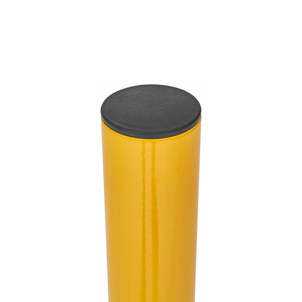 Yellow Fixed Parking Security Post Barrier