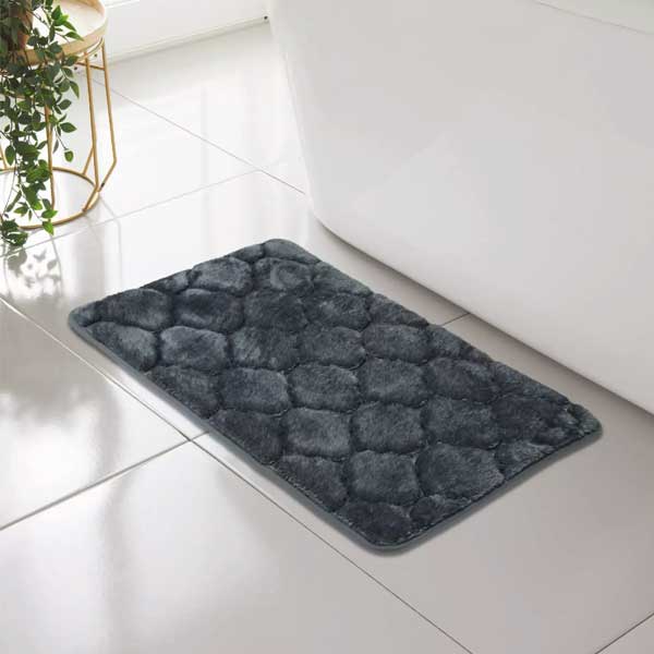 Classic Shell Greek Non Slip Memory Foam Bathroom Mat Rug