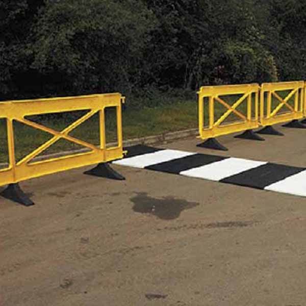 Clear Path Oxford Plastic Temporary Pedestrian Crossing Mat