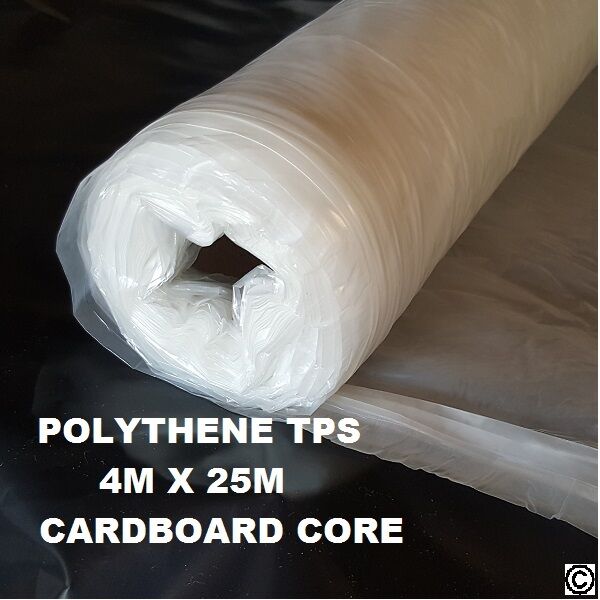 Polythene Plastic Sheeting Roll Clear Multi-Folded