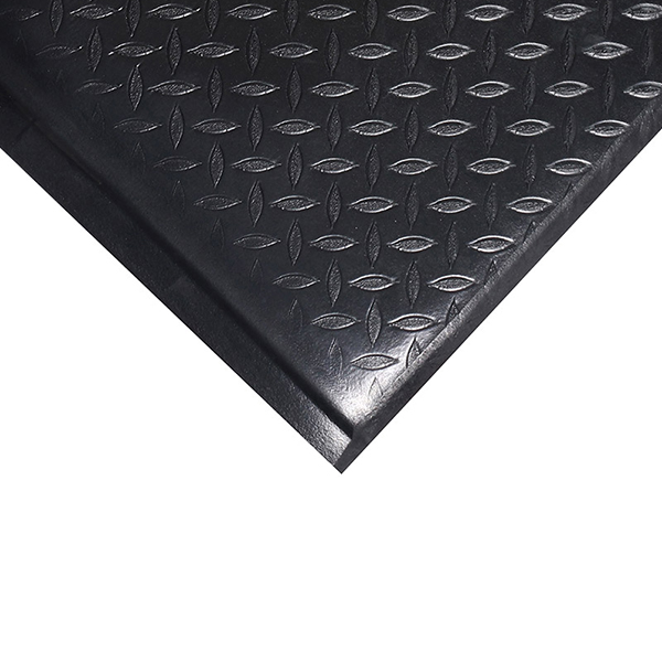 Diamond Patterned Non-Slip Rubber Comfort Mat