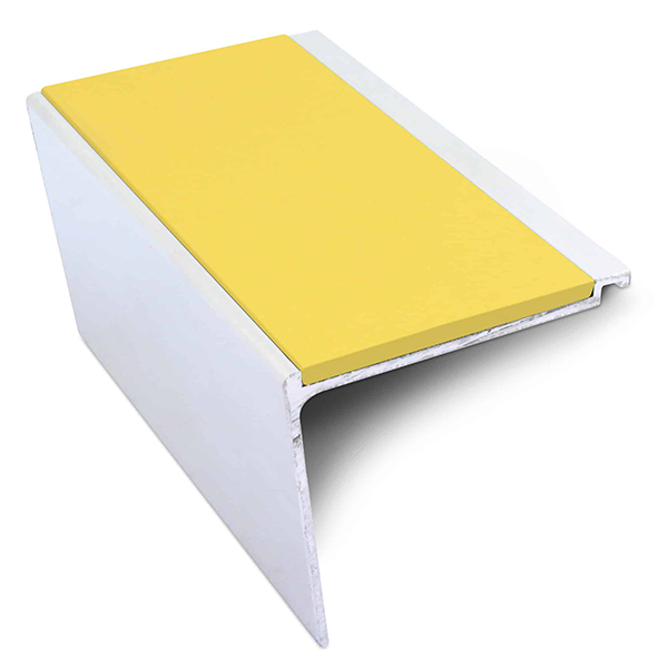 Commercial Stair Nosing 60mm x 55mm Non Slip PVC Insert Stair Nosing Edge Protection