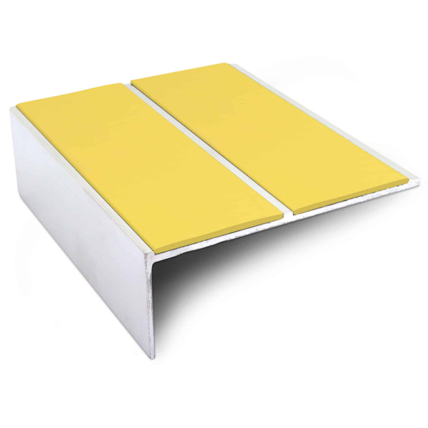 Commercial Stair Nosing 85mm x 32mm Edge Trim With Anti Slip Pvc Insert