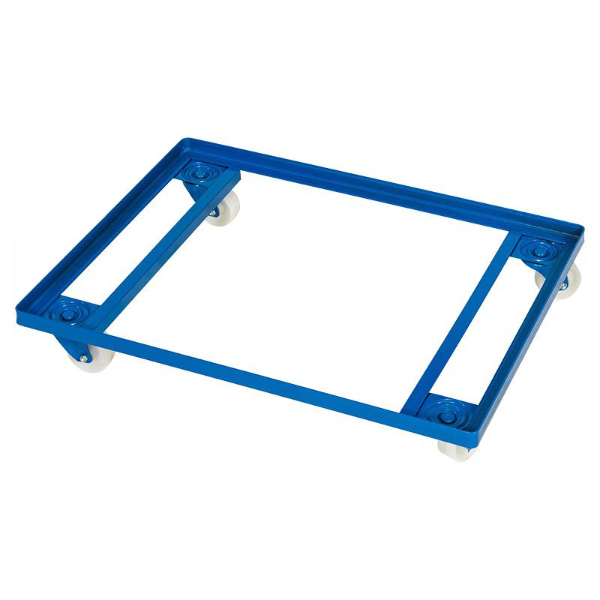 Blue Metal Frame Container Dolly For Multi Purpose