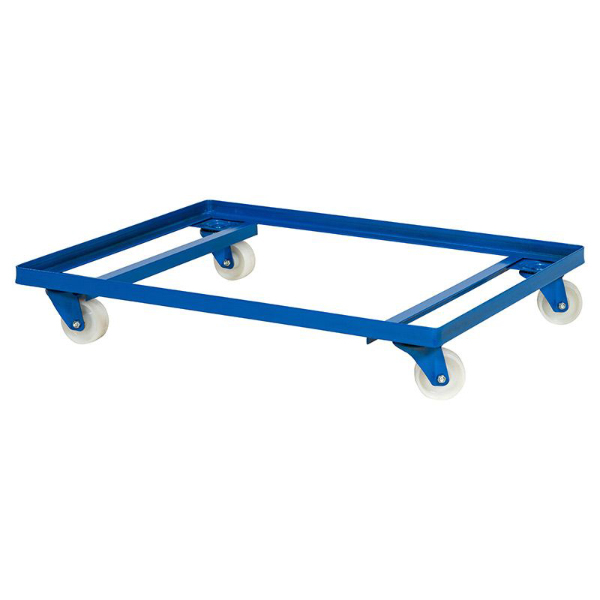 Blue Metal Frame Container Dolly For Multi Purpose