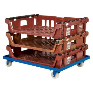 Blue Metal Frame Container Dolly For Multi Purpose