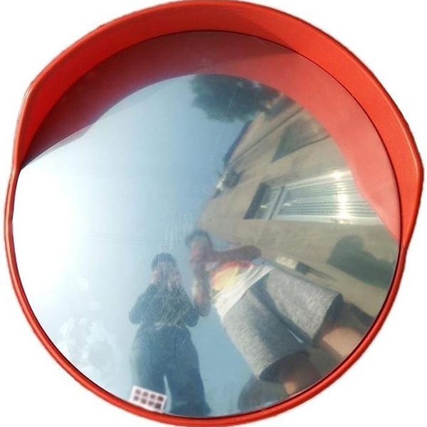 Convex Safety Mirror 60CM Wide Angle Visible High-Definition Convex Security Mirror with Plastic Body Perfect for Garages