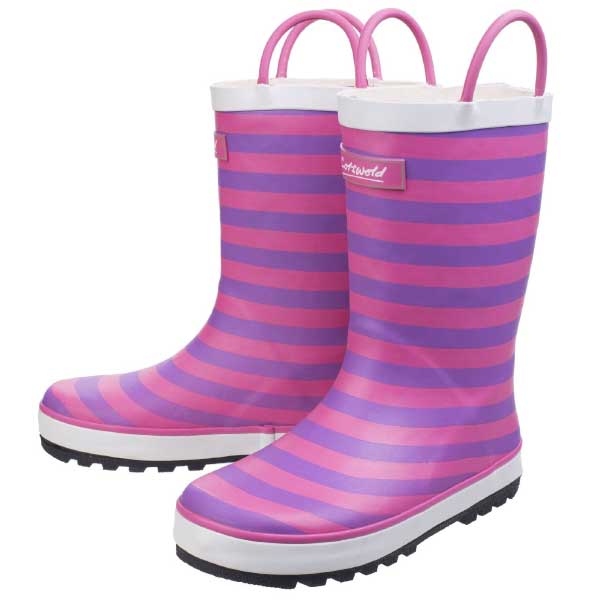 Cotswold Captain Stripy Wellington Boots