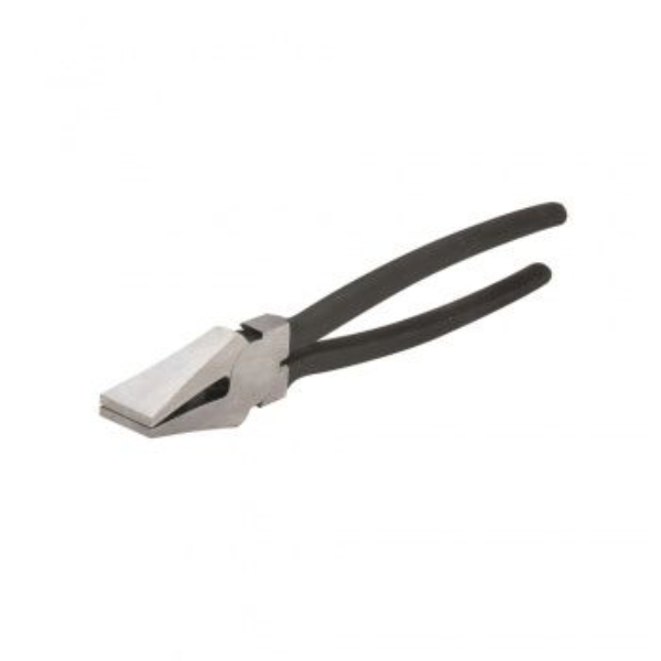 Black & Silver Flared Jaw Glass Breaker Pliers 210mm Long