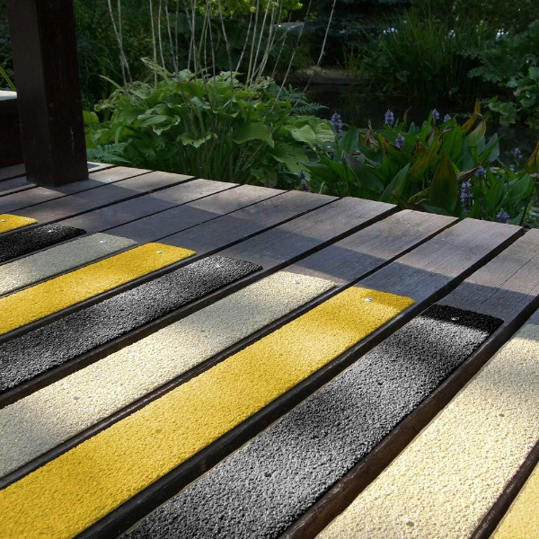 Non Slip Decking GRP Strips Tread Grip Stop Slipping