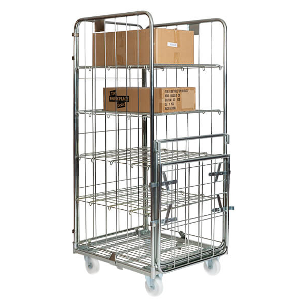 Demountable Roll Container on Wheels- 4 Sided Modular Cage