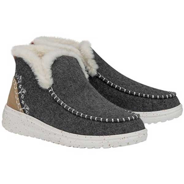 Denny Wool Faux Shearling Boots