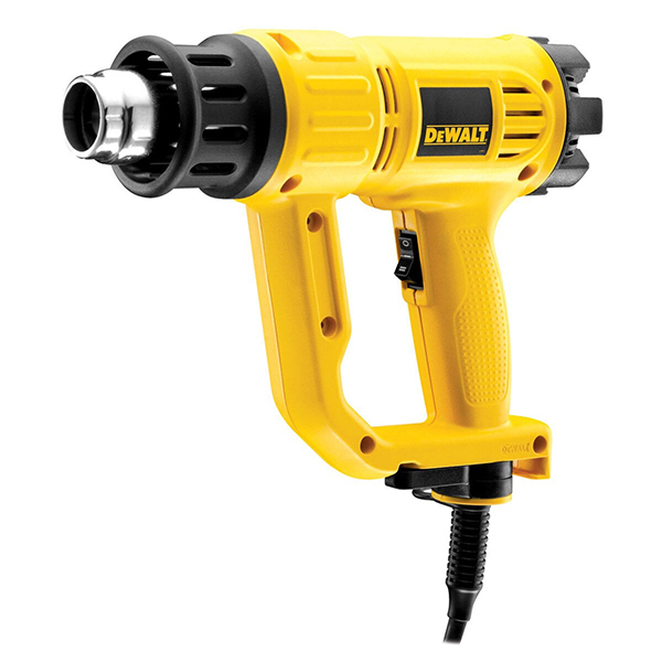 Dewalt Heat Gun With Dual Air Flow & Fishtail Surface Nozzle (240V)