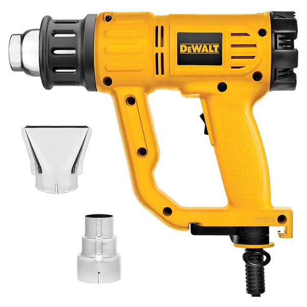 Dewalt Heat Gun With Dual Air Flow & Fishtail Surface Nozzle (240V)