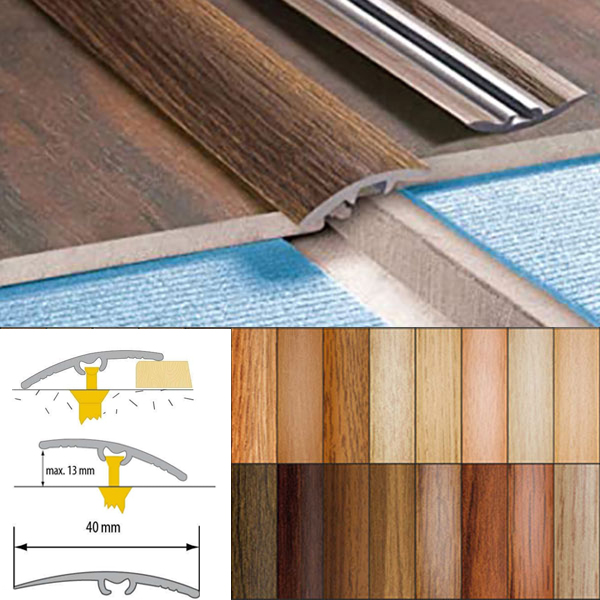 Door Edging Floor Trim Threshold Self-Adhesive Wood Effect