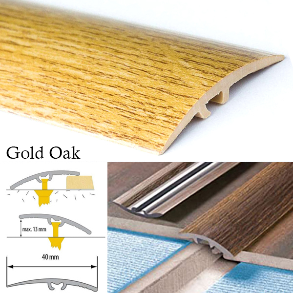 Door Edging Floor Trim Threshold Self-Adhesive Wood Effect