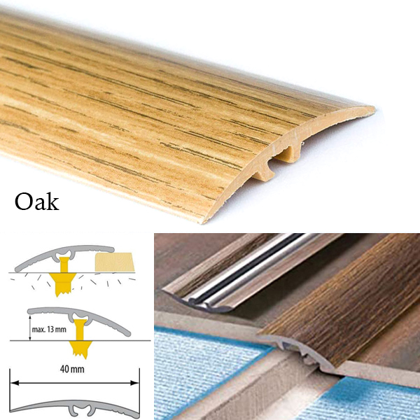 Door Edging Floor Trim Threshold Self-Adhesive Wood Effect