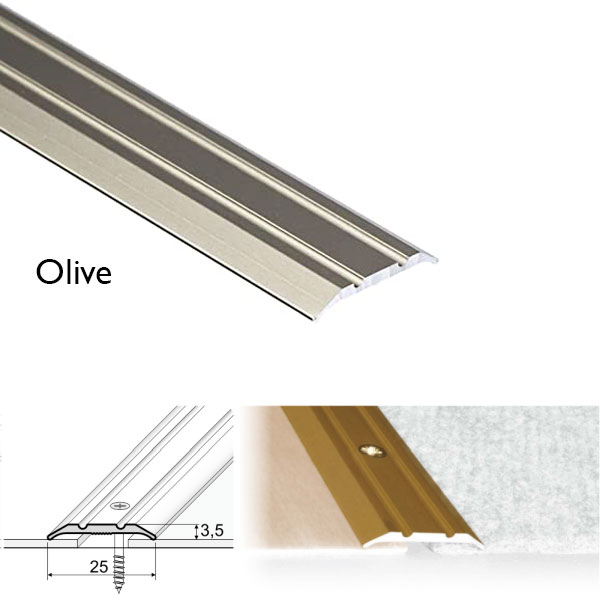 Door Floor Threshold For Connecting wooden Laminate Carpet Vinyl or tiled floors Aluminum