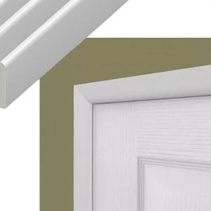 45mm Rounded Edge Plastic Strips Architrave Trim for Door Edge Capping