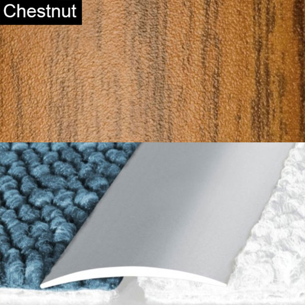 Door Thresholds Flat Self Adhesive Aluminium Wood Effect