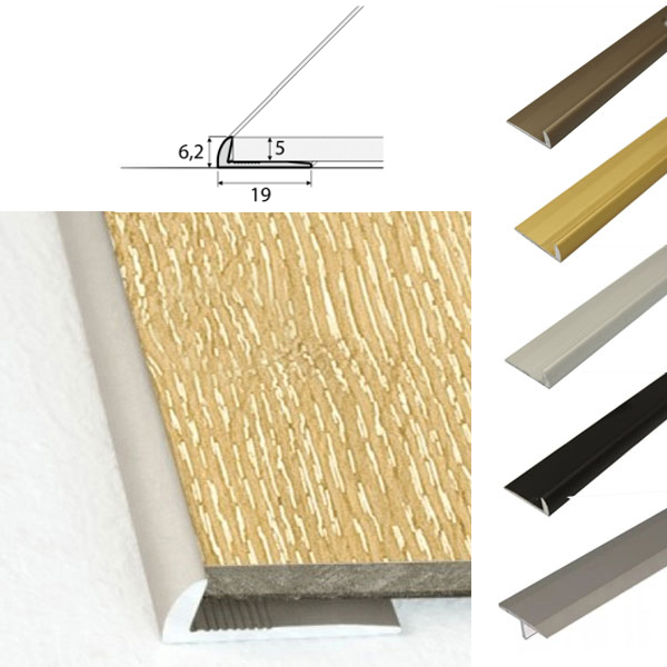 Door Thresholds for Luxury Click Vinyl Flooring Aluminium