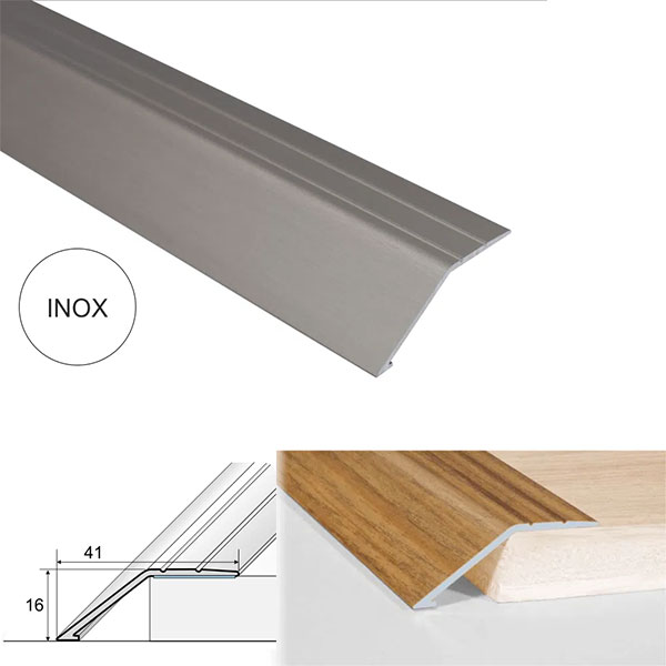 Door Thresholds Ramp Non Slip Connecting wooden, Laminate, Carpet, Vinyl, tiled floors Aluminium