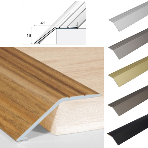 Door Thresholds Ramp Non Slip Connecting wooden, Laminate, Carpet, Vinyl, tiled floors Aluminium