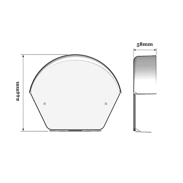 U Ridge PVC Dry Verge End Cap