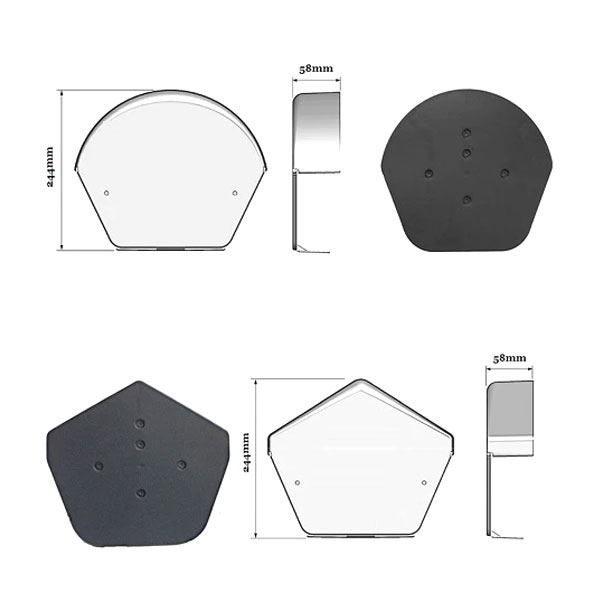 U Ridge PVC Dry Verge End Cap