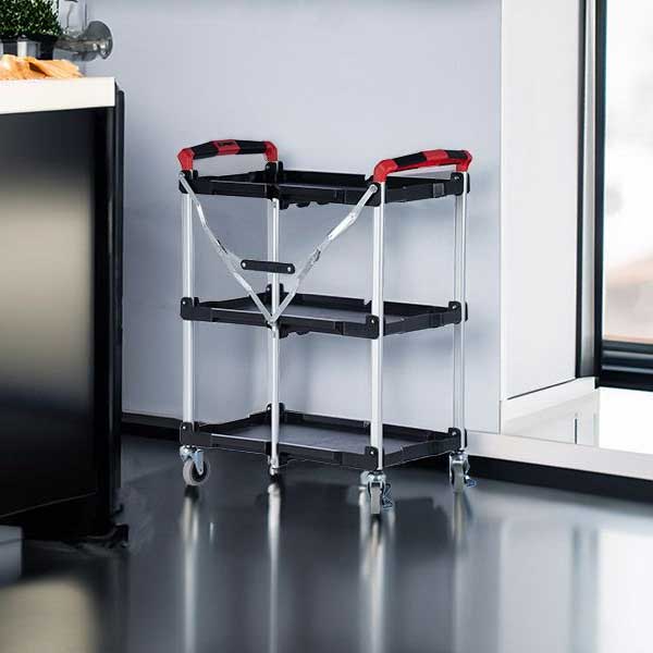 Durable Aluminium Folding Catering Trolley