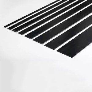 Durable Black 1m PVC Flat Bar Trim Architrave Cover