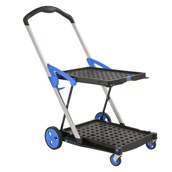 Durable Fold Flat Dual Platform Trolley 