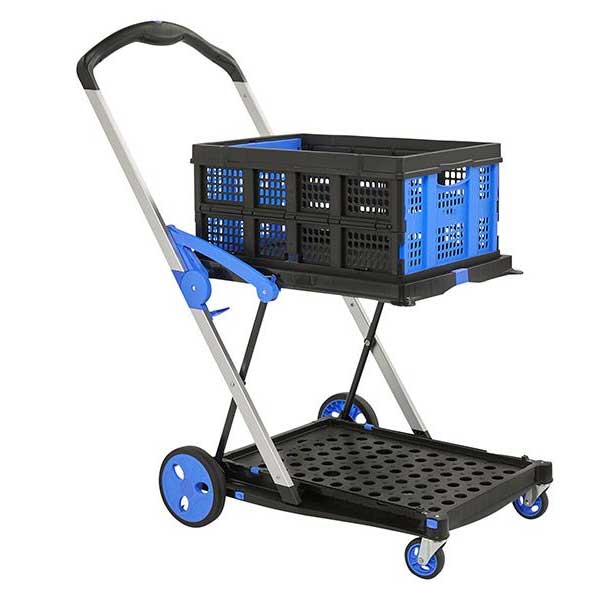 Durable Fold Flat Dual Platform Trolley 