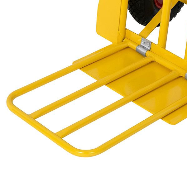 Durable Foldable Yellow Delivery Trolley