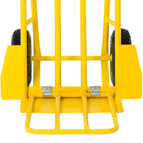 Durable Foldable Yellow Delivery Trolley