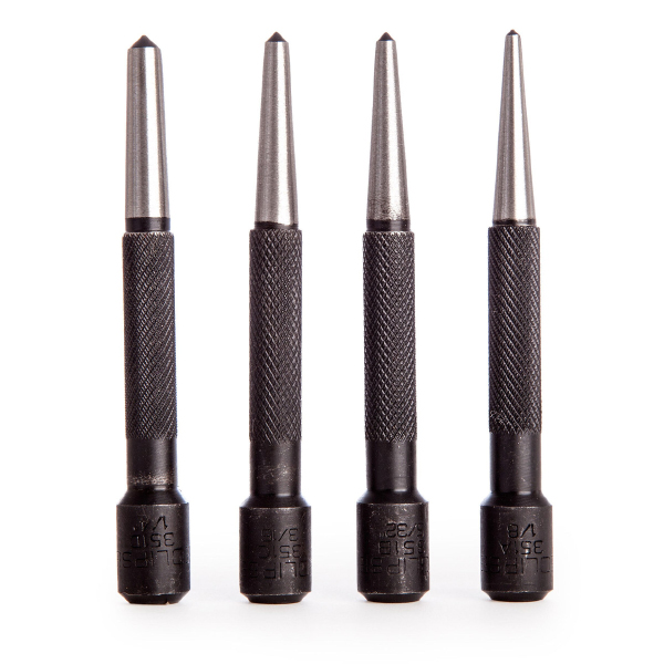 Eclipse Centre Punch with Well-Cut Knurling Set of 4 Piece