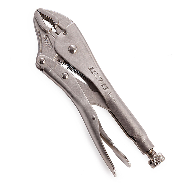 Eclipse Heat-treated Curved Jaw Locking Plier with Wire Cutter 10 Inches