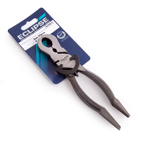 Unsleeved Handles Eclipse Gas Pliers with Joint Cutter 8 Inches