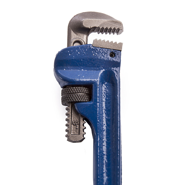 Eclipse Leader Pattern Pipe Wrench with Hardened and Tempered Steel Adjustment Nut 200mm - 25mm Capacity