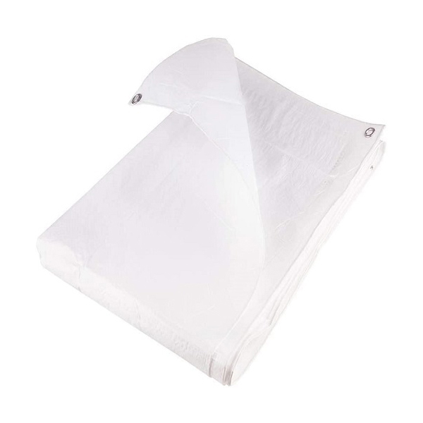 Economy Tarpaulins 80gsm White Waterproof Lightweight UV protected Rotproof and Shrinkproof