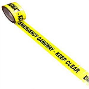 Exhibition Emergency Gangway Tape Keep Clear