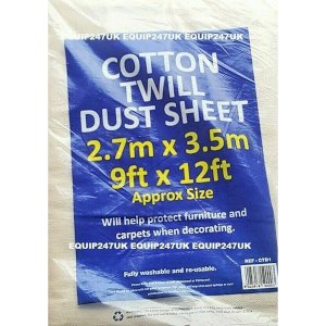 Cotton Twill Durable Dust Sheet