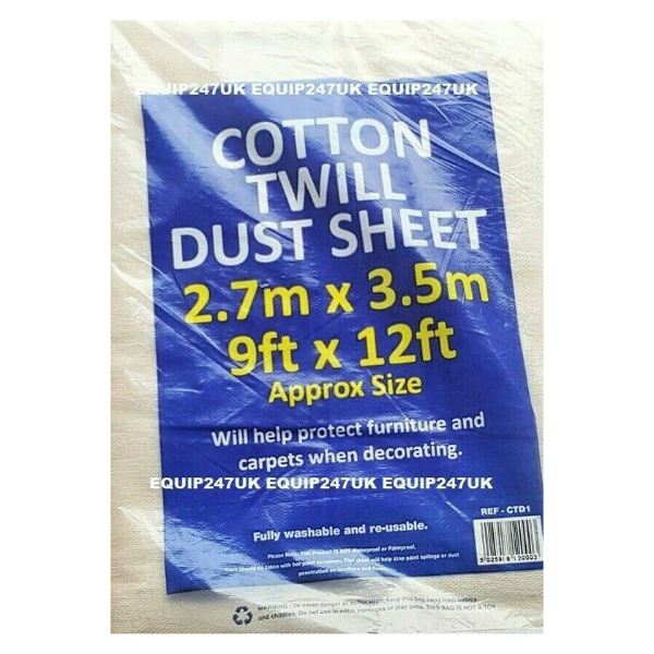 Cotton Twill Durable Dust Sheet