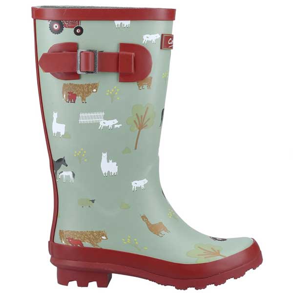 Farmyard Junior Knee-Length Wellington Boots 