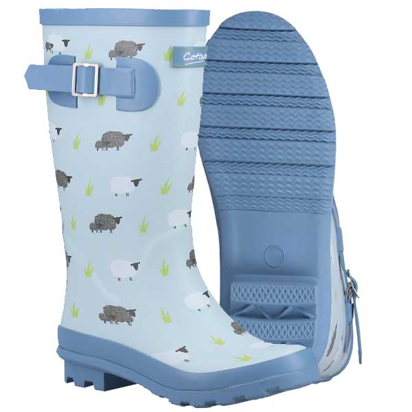 Farmyard Junior Knee-Length Wellington Boots 