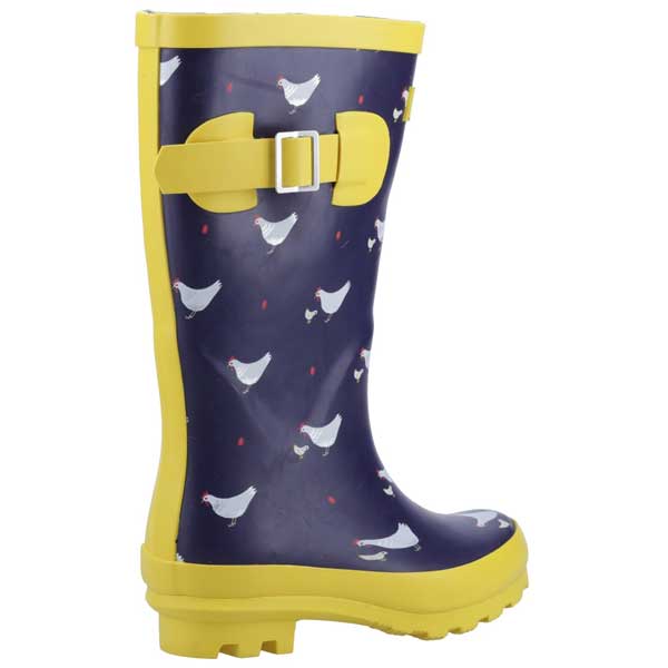 Farmyard Junior Knee-Length Wellington Boots 