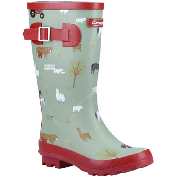 Farmyard Junior Knee-Length Wellington Boots 