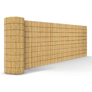 Heavy Duty Bamboo Privacy Screening Fencing Split Rolls Natural Garden Outdoor